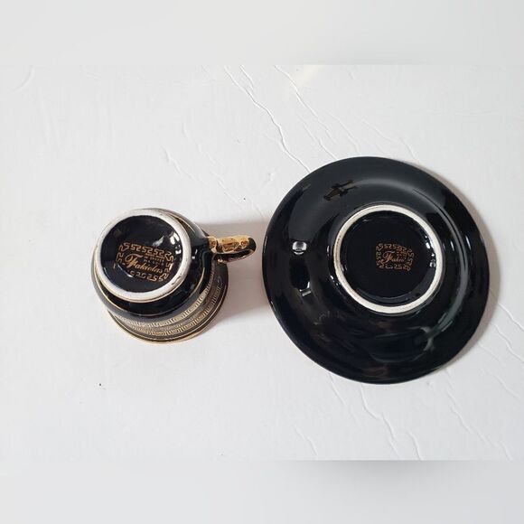 Fakiolas 24K Gold Cup & Saucer - Picture 5 of 9